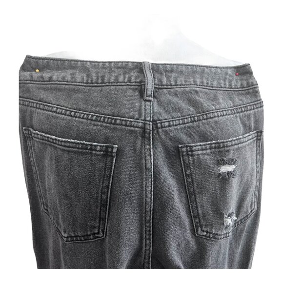 PacSun Black Ripped Mom Jean Size 26x29 - Picture 7 of 9